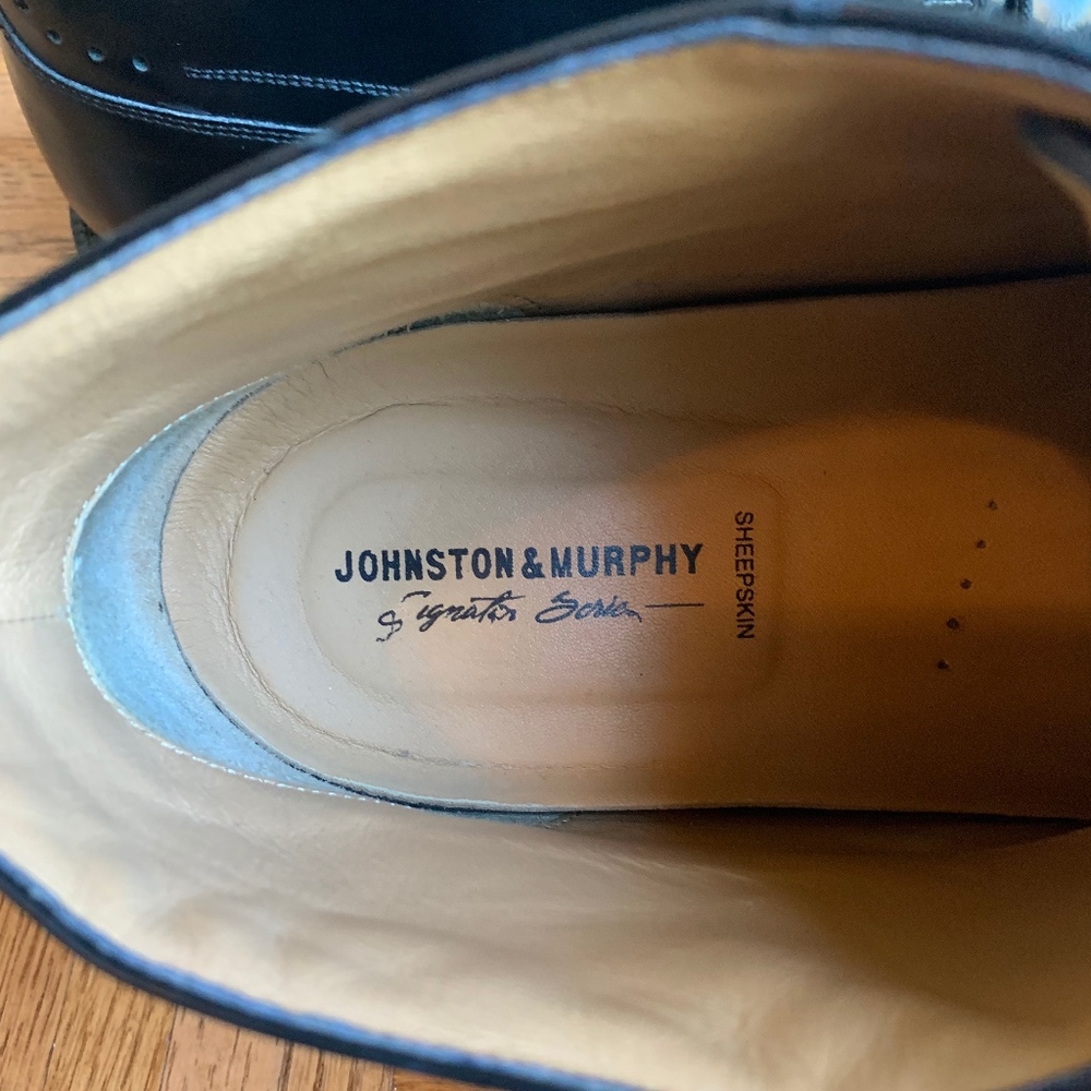 Johnston Murphy Black Leather Cap Toe Chukka Boot - Picture 7 of 8